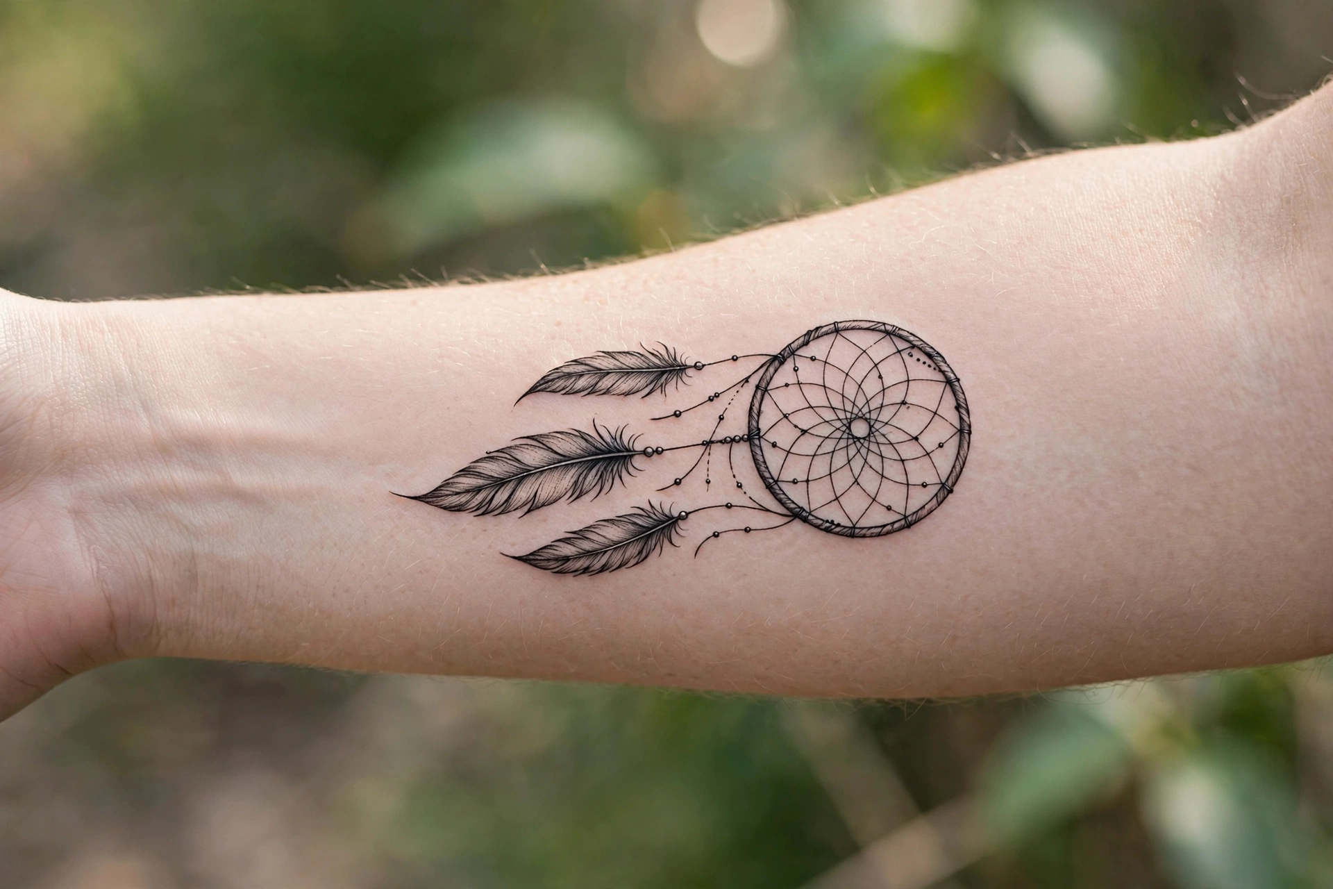 Elegant dragon wrapping around a woman's arm tattoo