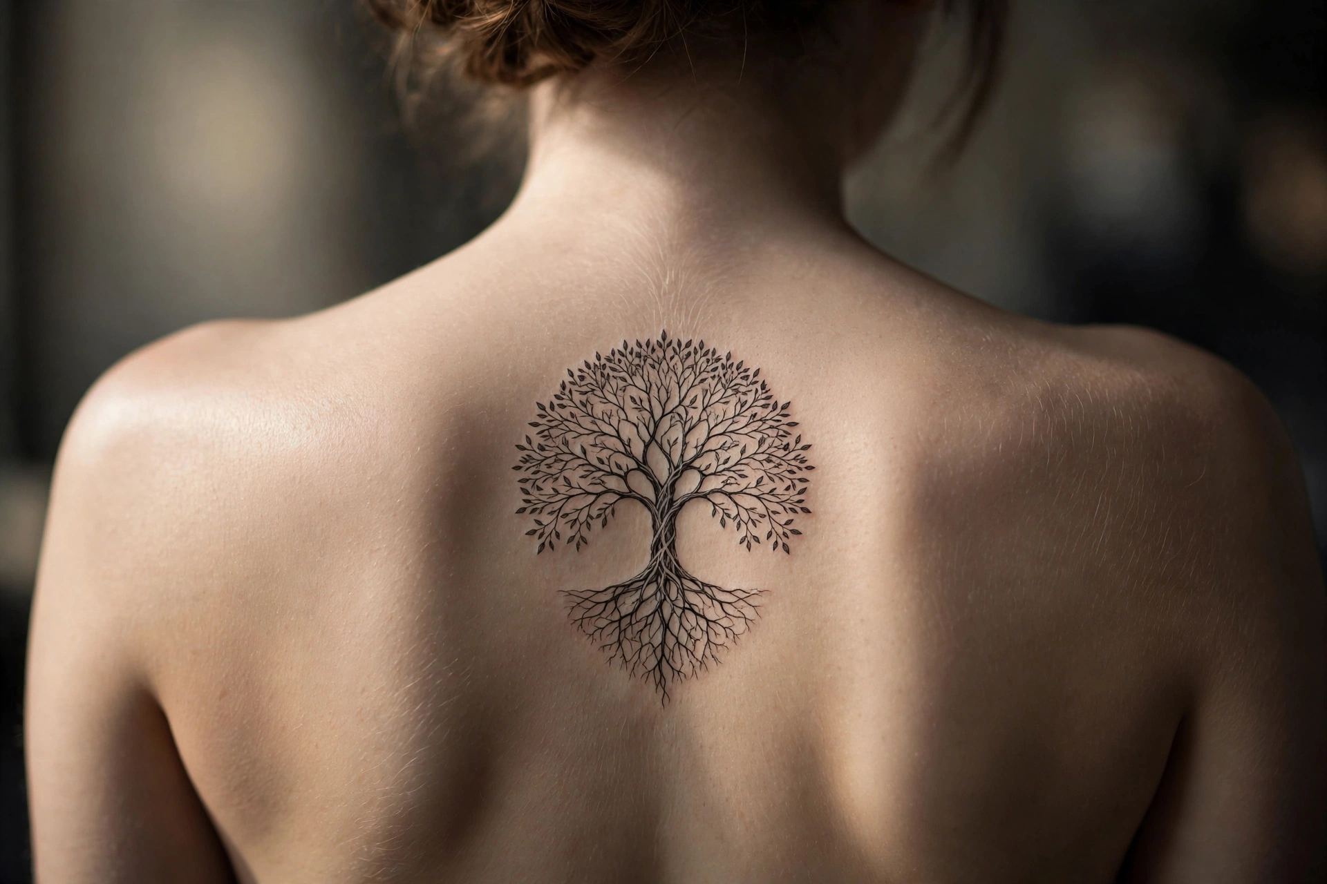 Traditional Japanese dragon tattoo on a woman's full back