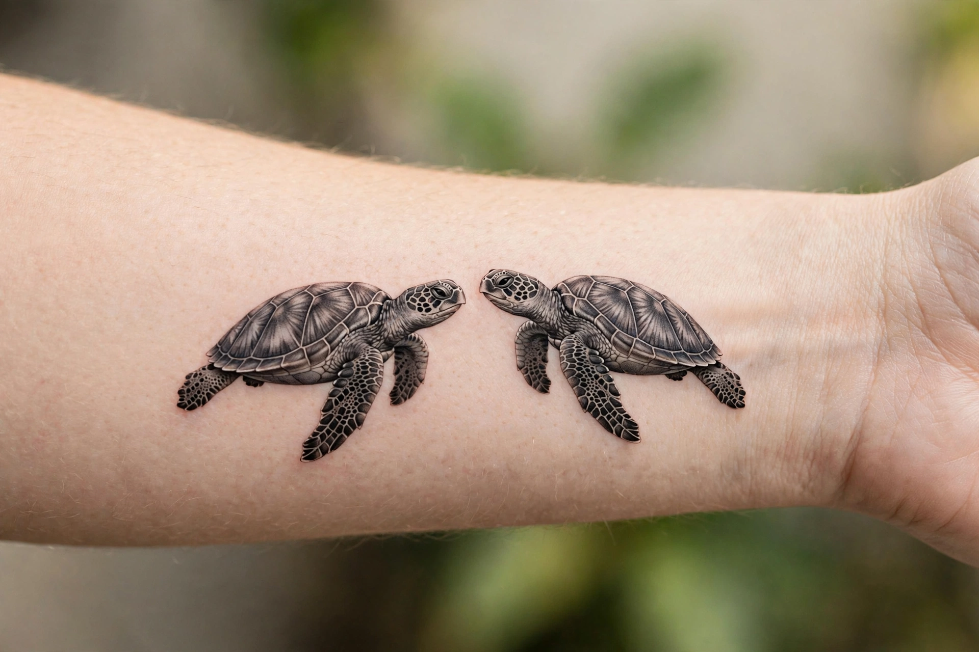 Turtle best friend tattoo for lifelong friends