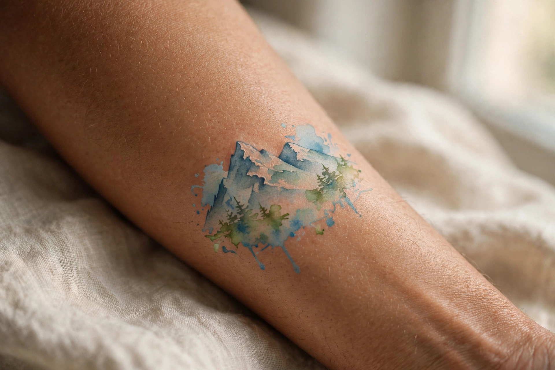 Mountain best friend tattoo for adventure buddies