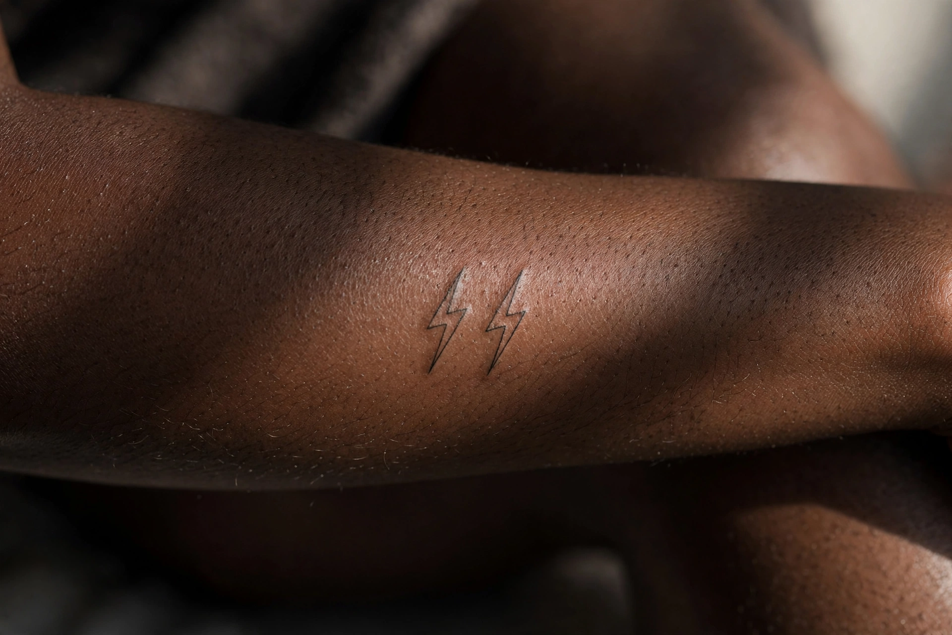 Lightning bolt best friend tattoo