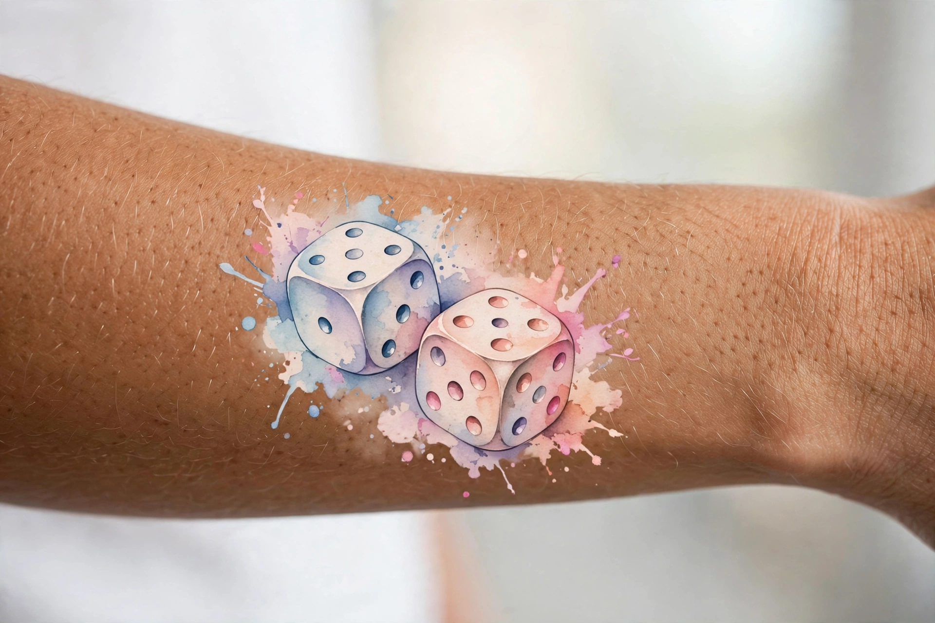 Dice best friend tattoo for adventurous friends