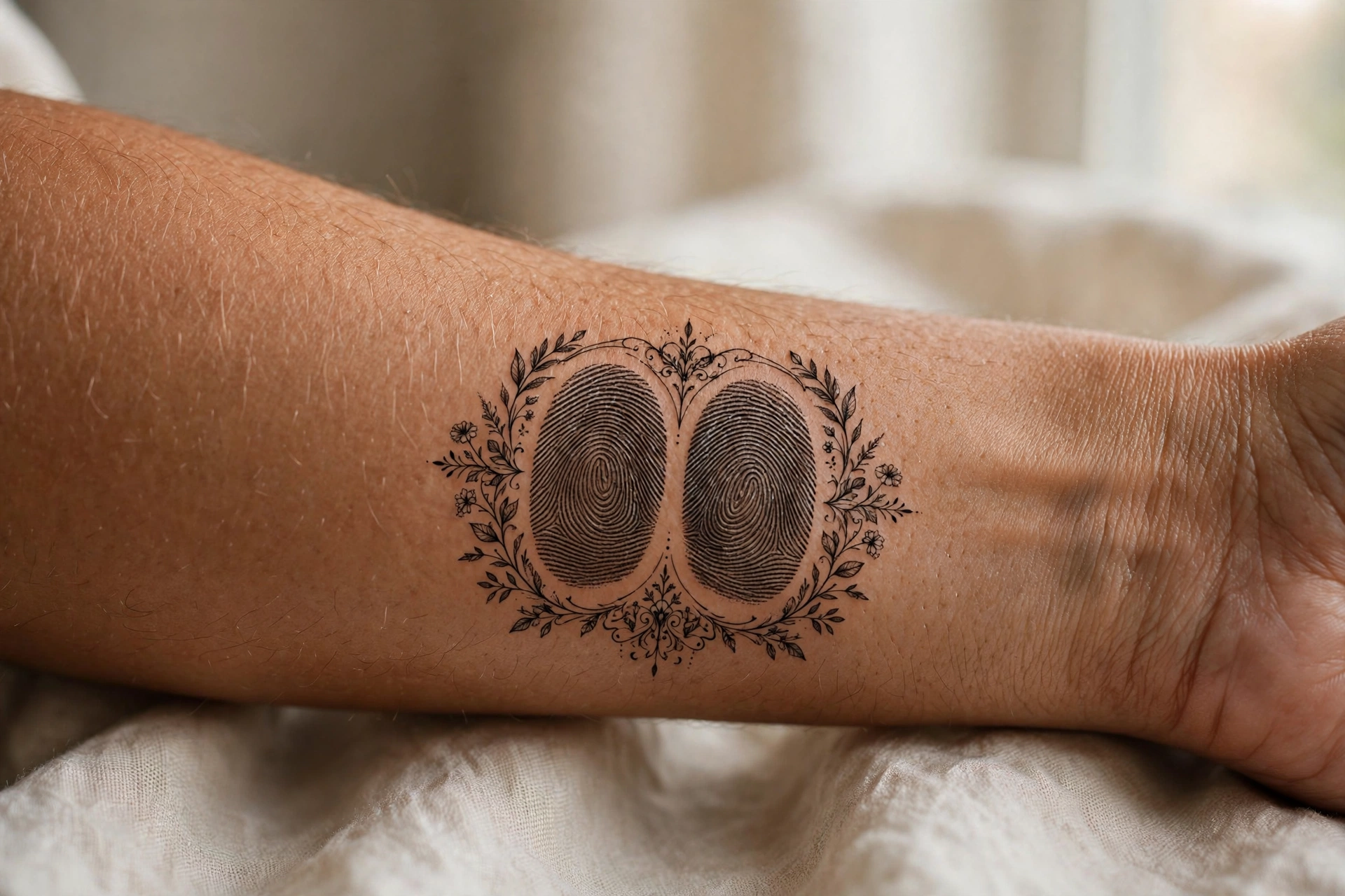 Fingerprint best friend tattoo ideas