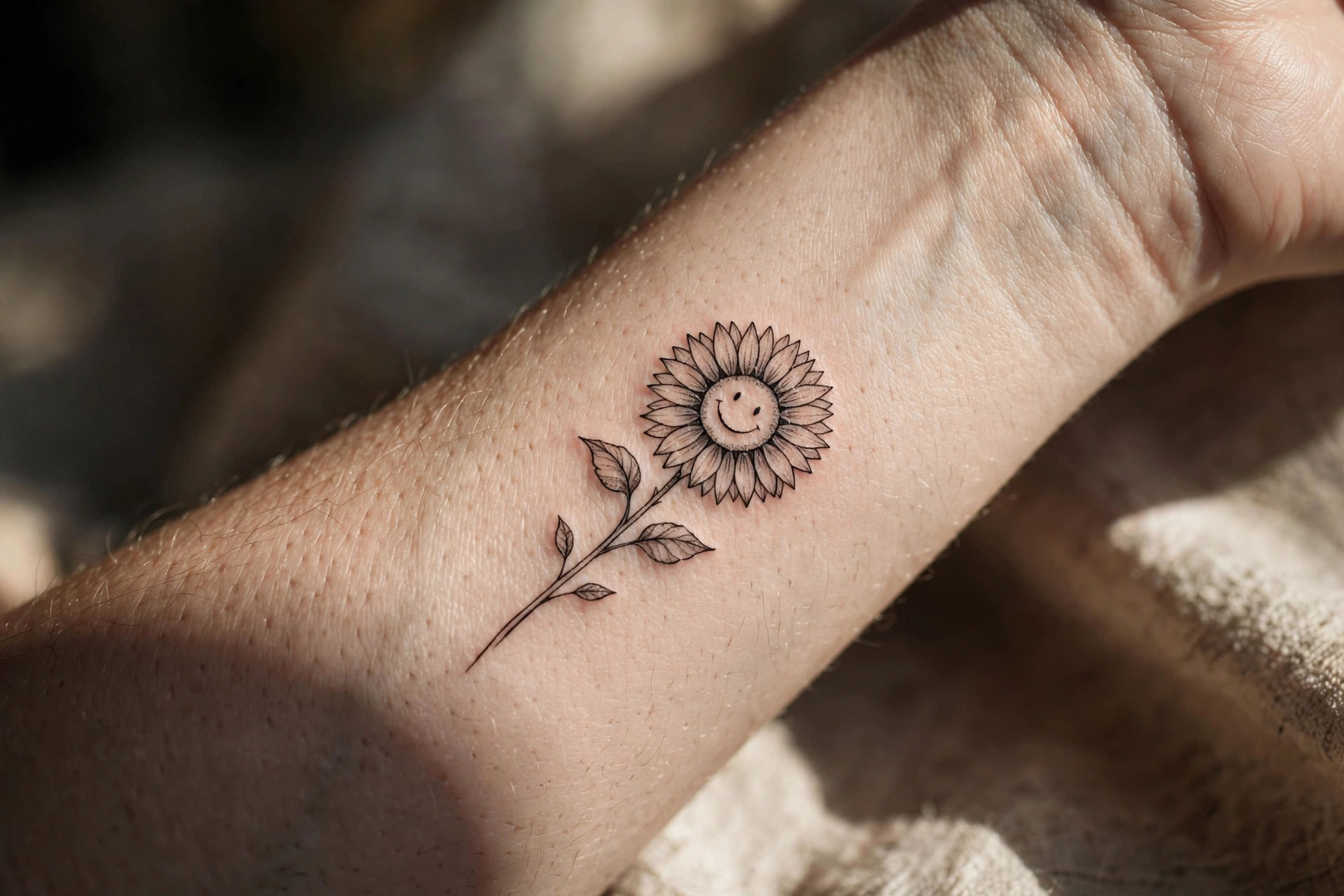 Realistic lioness eye tattoo small on a woman's inner forearm