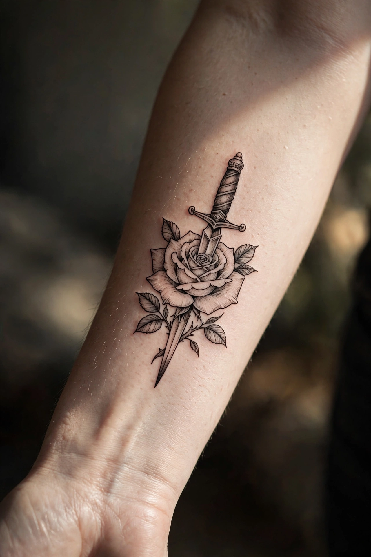 Angel numbers 777 in minimalist typewriter font on a woman's inner wrist forearm