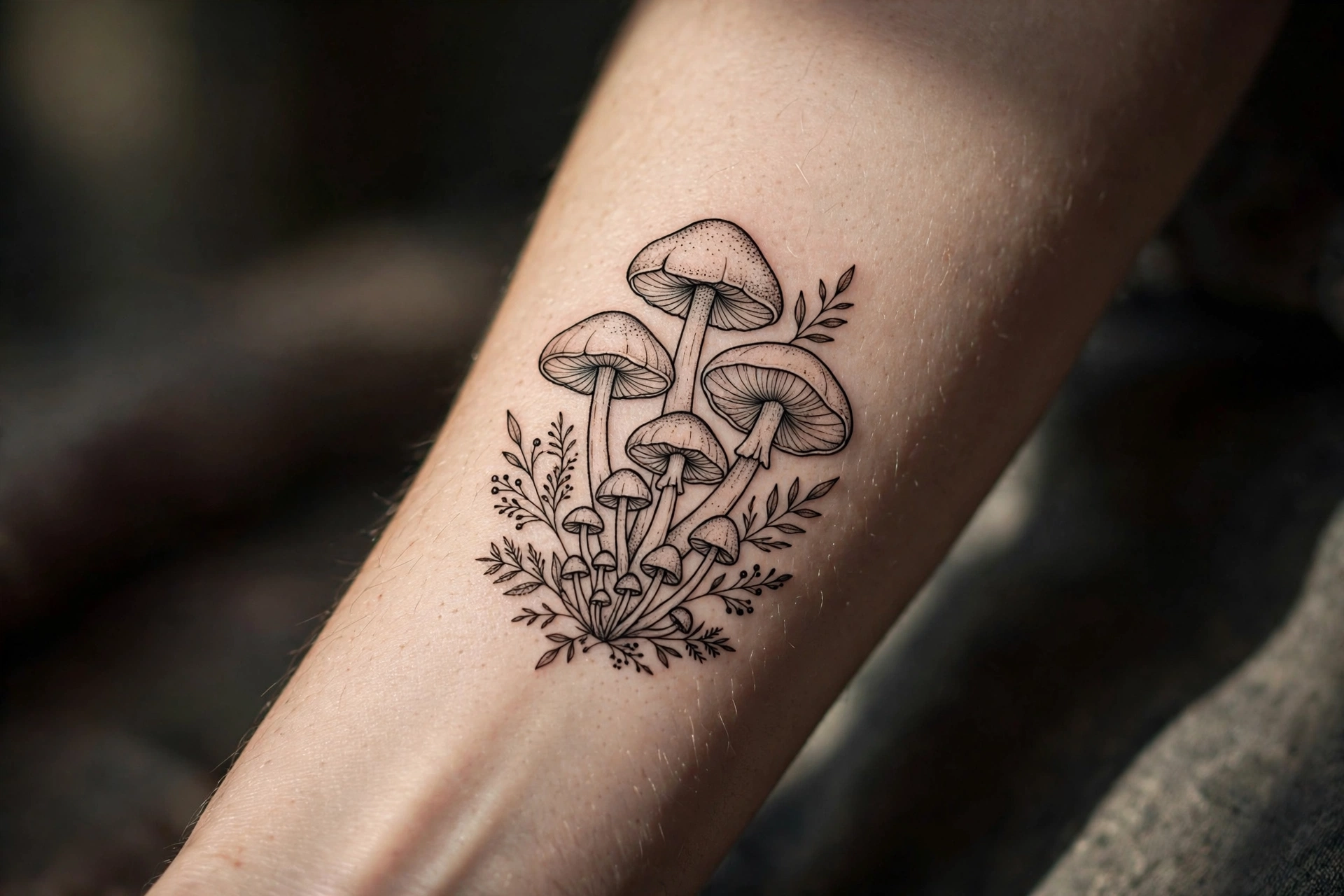 Open book with flowers blooming from pages on a woman's forearm