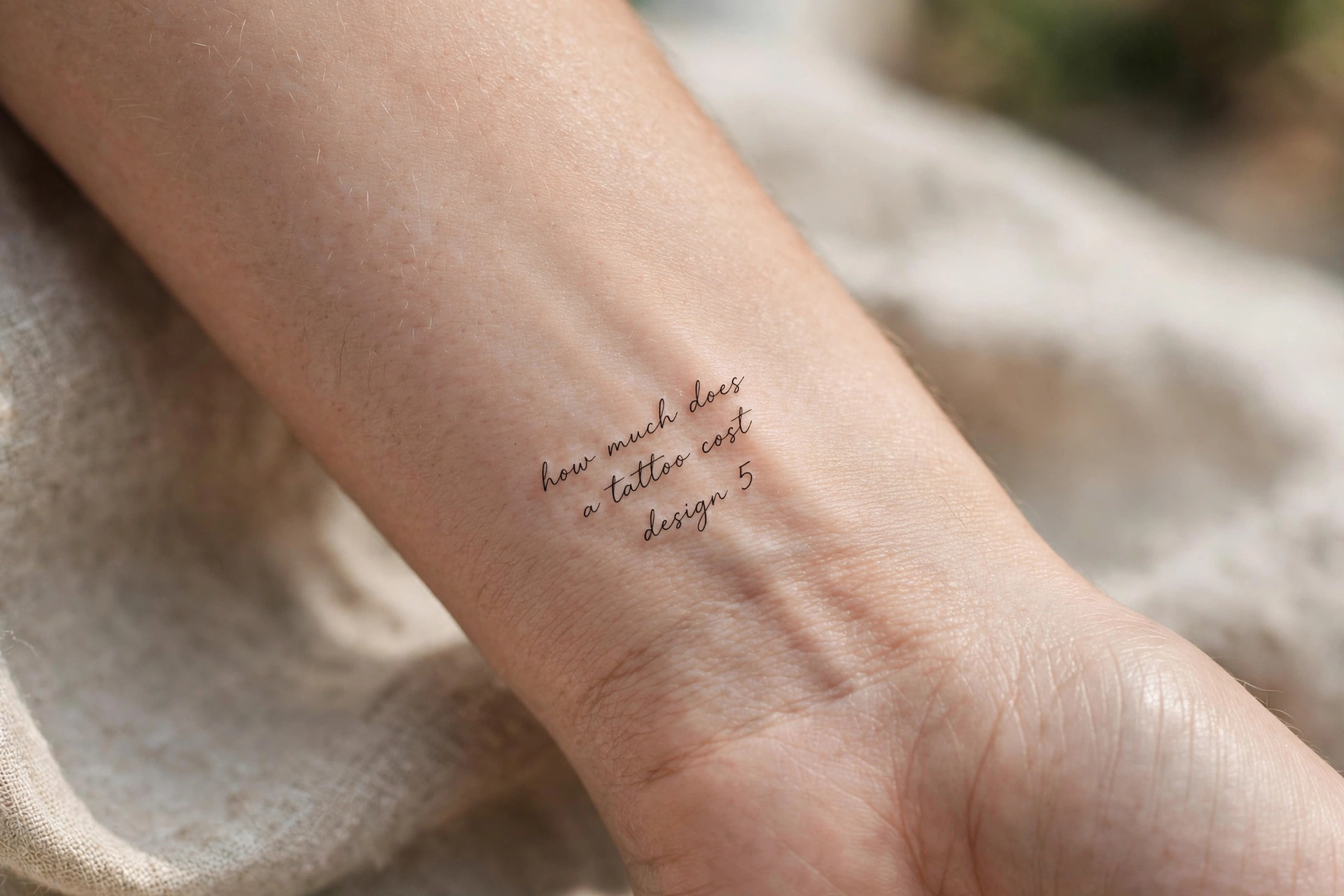 Client budgeting and planning tattoo expenses with price references