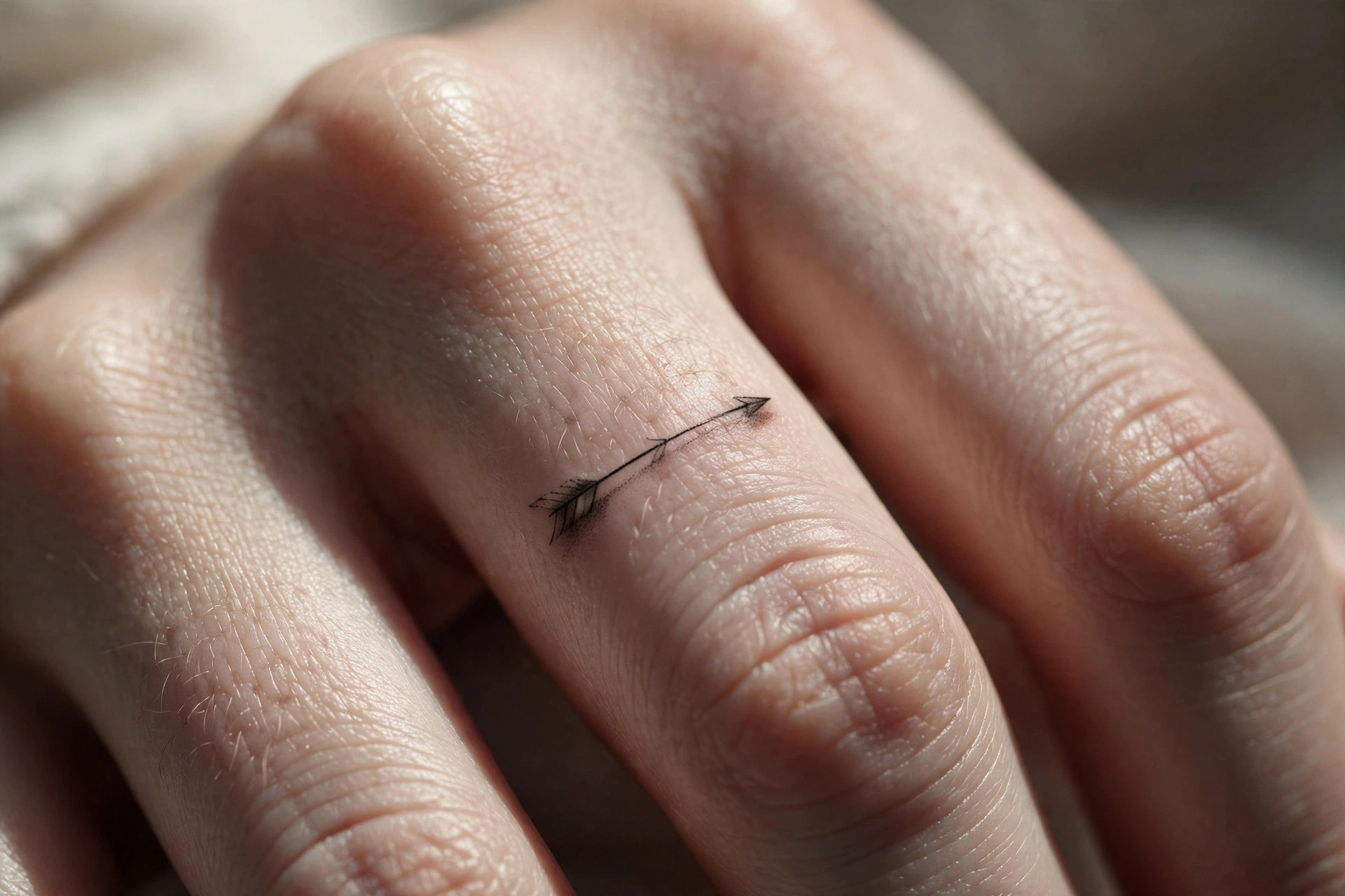 Zodiac sign glyph symbols tattooed across knuckles