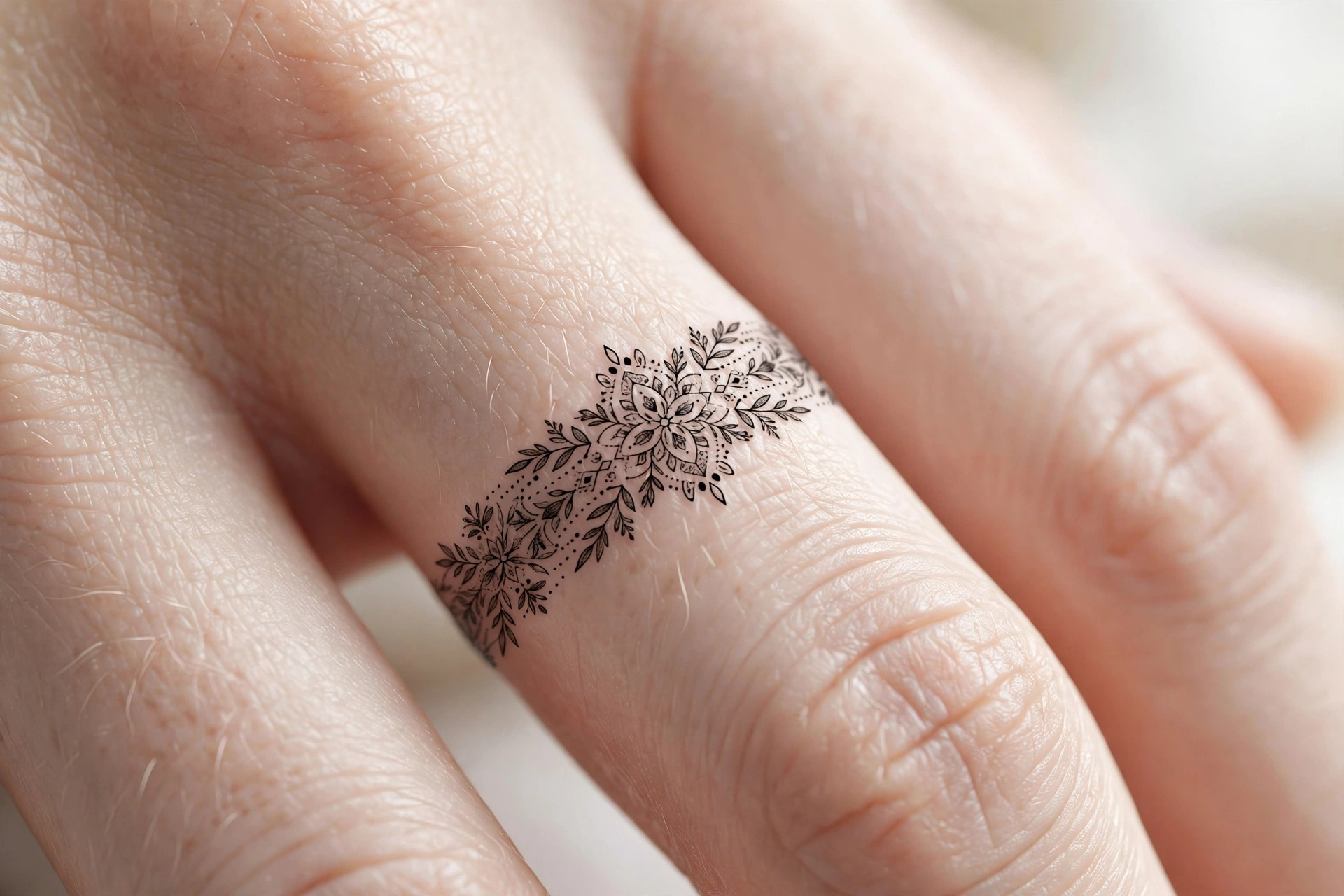 LIVE FREE knuckle tattoo lettering in hand drawn style