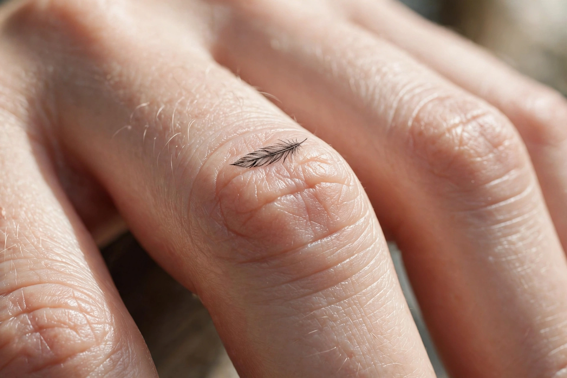 Moon phase sequence tattooed across eight knuckles