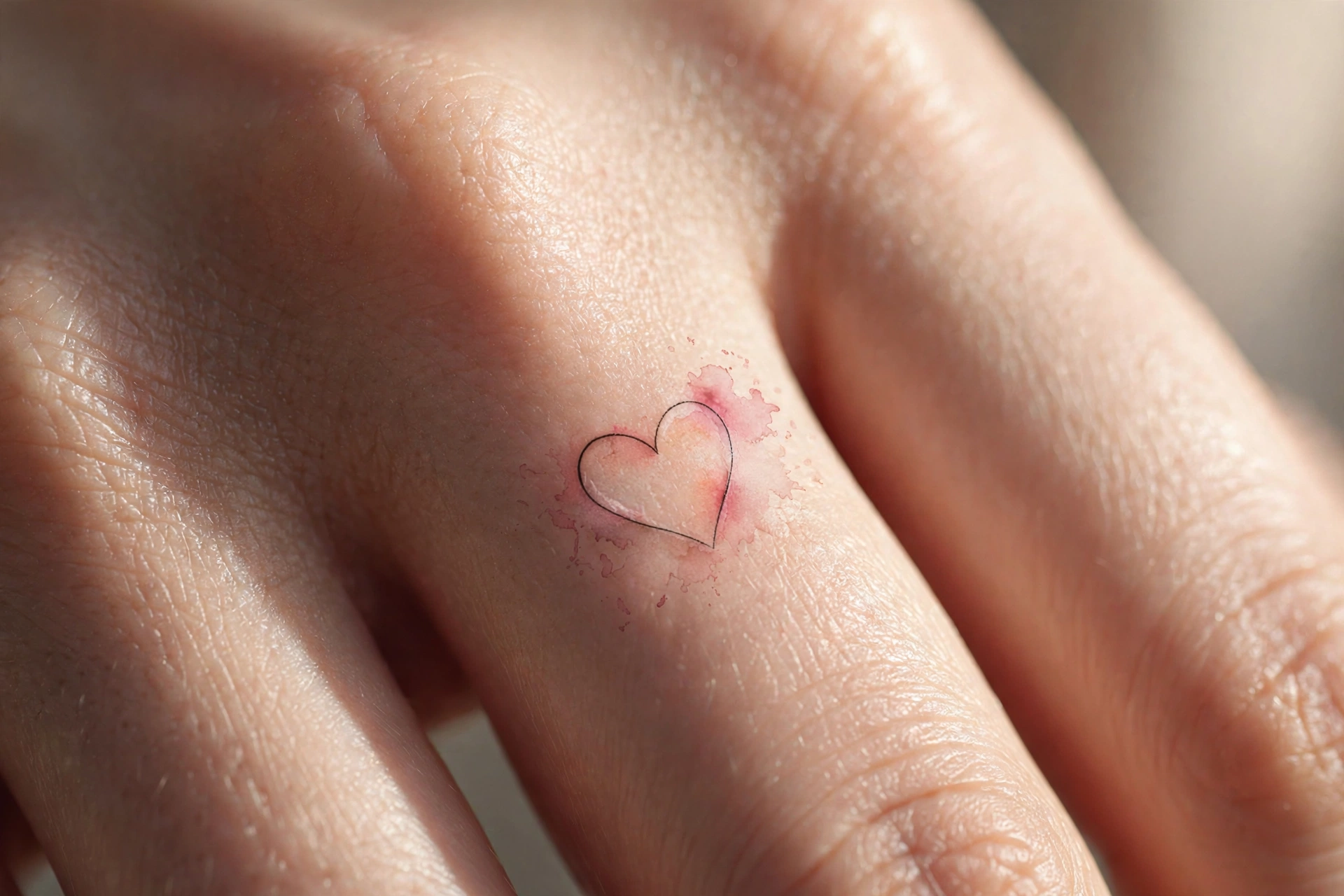Evil eye protection symbols tattooed on knuckles