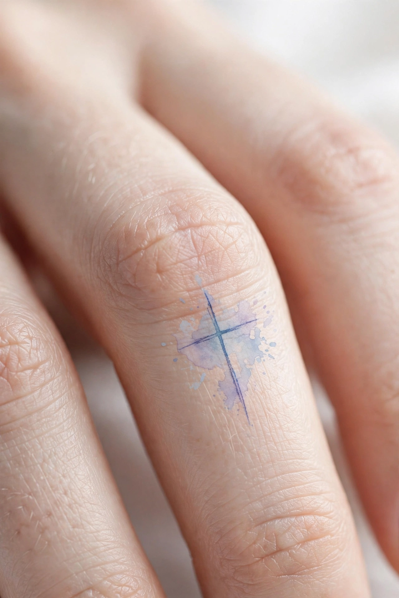 Birth year numbers tattooed across knuckles
