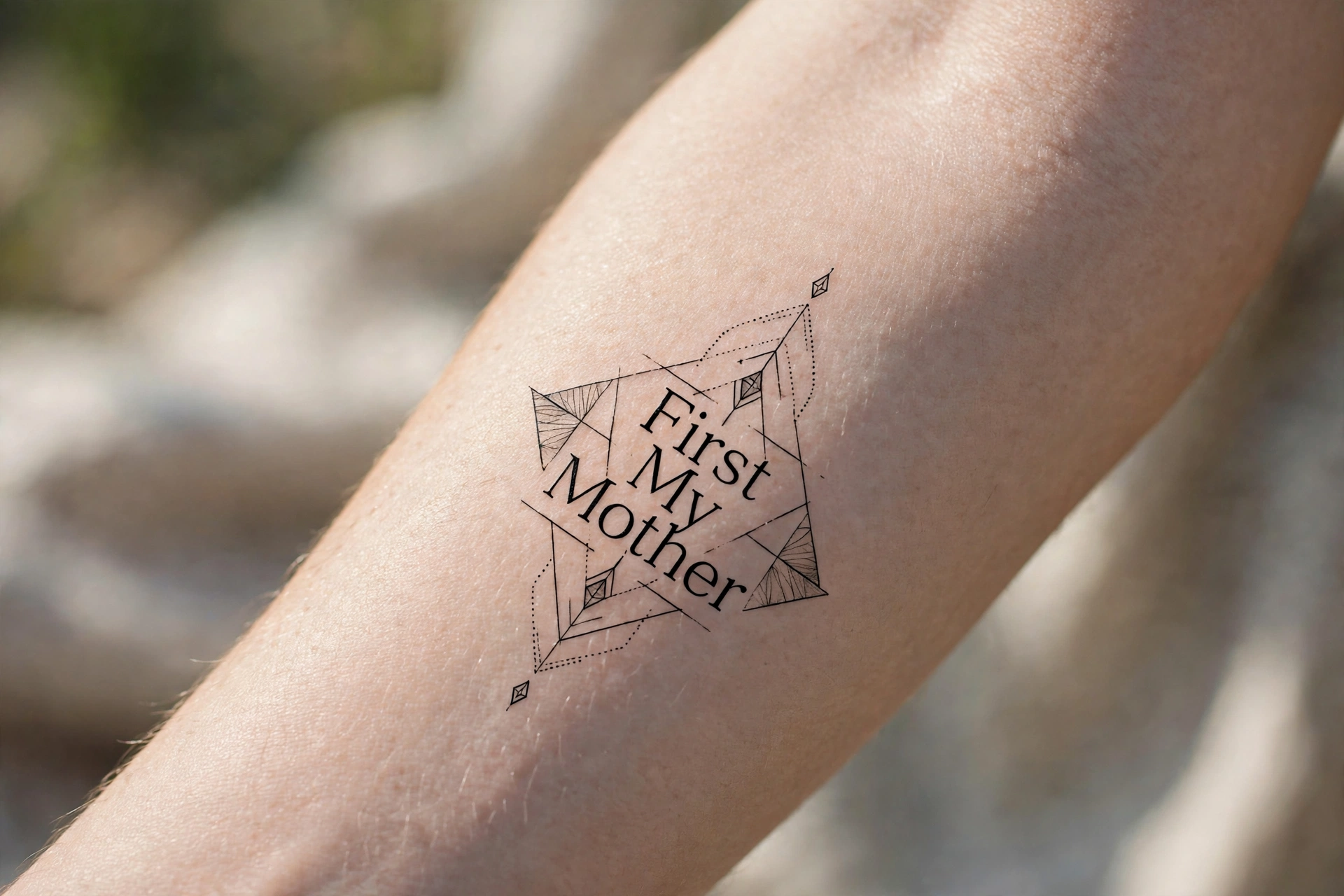 First my mother forever my friend quote tattoo